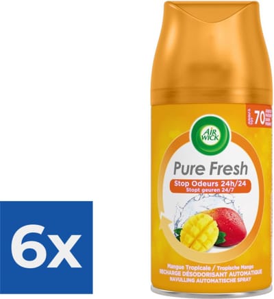 Airwick Freshmatic Max navulling Tropische Mango - Voordeelverpakking 6 stuks