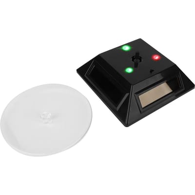Lumière LED Rotative Énergie Solaire Bijoux Montre Téléphone Affichage Maquillage Support Râtelier