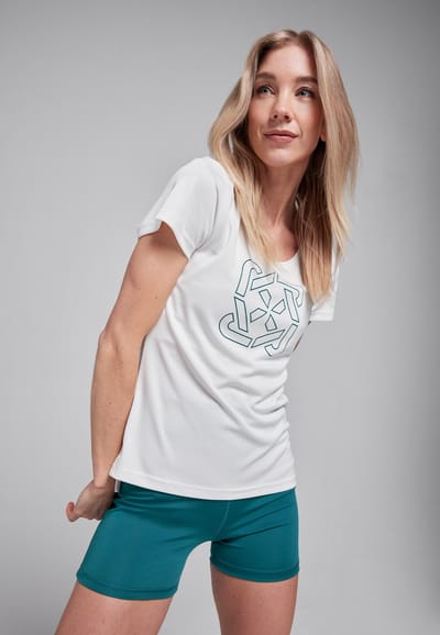 Redmax Sublime Collectie Dames Sportshirt Sublime RMXFaye - Sportkleding - Dry-Cool - Geschikt voor Yoga en Fitness - Wit - S