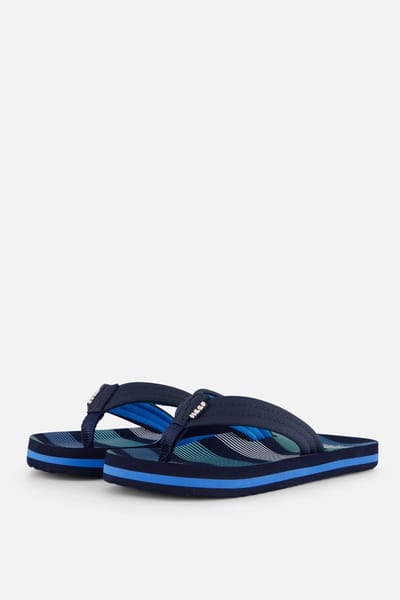 Reef Kids Ahideep Sea Stripes Jongens Slippers - Blauw - Maat 32