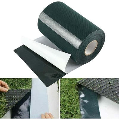 5m x 5cm zelfklevende gazontape, tapijttape, naaitape geschikt voor kunstgras, gazontapijttape, groene bevestigingstape, naaitape geschikt voor gazon