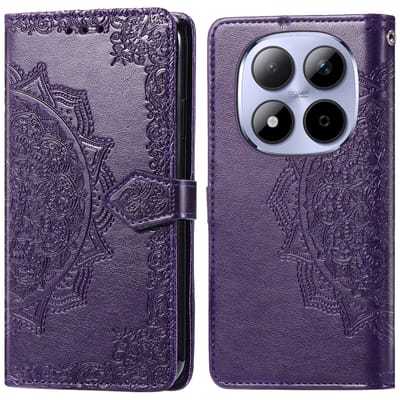 imoshion Hoesje - Geschikt voor Xiaomi Redmi Note 15 Pro (4G) - Mandala Bookcase - Paars