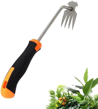 Hand Onkruidsteker voor Tuinieren - Professionele Tuingereedschap met Rubberen Grip