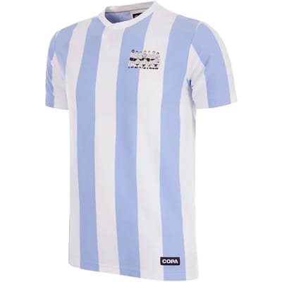 COPA Football - Argentinië 1986 Wereldkampioenen - Borduurwerk T-shirt - Heren - XS - Wit