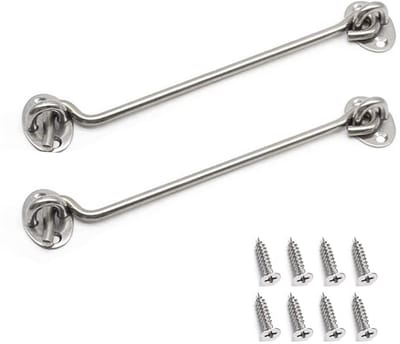 Dailygoods- Deurklink Hoogwaardige Kwaliteit - Deurbeslag - Deurstopper - Roestvrij Staal - 2 Stuks - Totale Lengte 200mm - Deurslot