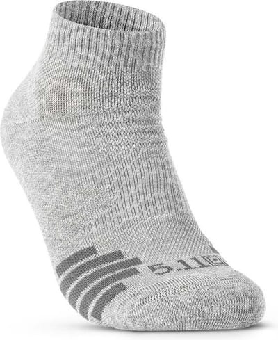 5.11 Tactical PT-R Plus Ankle Socks (3-pack) Heather Grey - S