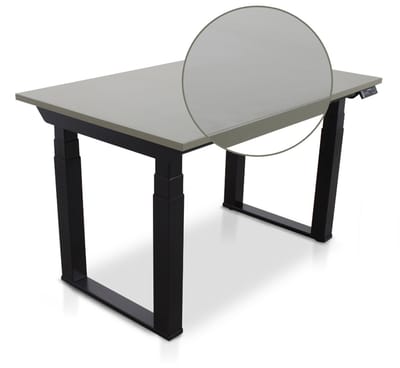 Lineaflex MRC SOLID Zit-Sta Bureau – Elektrisch Verstelbaar – 120x80 cm – Blad Forest Green – Zwart Frame – ARBO Norm NEN-EN 527 – Met memorybediening – 200 KG Draagvermogen – 130 cm Hoog