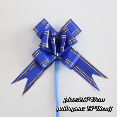 10/50/100 Stuks Striklinten Bruiloft Auto Decoratie Bloemen Trekstrik Linten Strikken Voor Cadeaus Bruiloft Auto Decoratie Cadeauverpakking Strik 20pcs