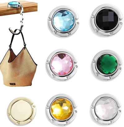 Vouwbare Handtas Tafelhangers - 6 Stuks, Handtas Houder, Draagbare Haak voor Restaurants en Cafés, Perfect Cadeau voor Vrouwen en Meisjes in 6 Kleuren