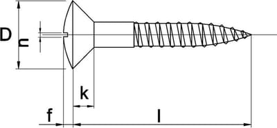 Houtschroef Din95 Lk 3X16Mm Ms - 200 stuks