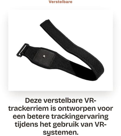 Trackerriem Premium Stof - Verstelbare Riem - Handriemen - Ademend Ontwerp - Veilig en Betrouwbaar - Zachte SBR-laag - VR-riem