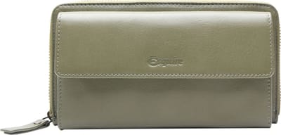 Esquire Leren Portemonnee Telefoontasje Peru Phone Wallet Bag Olive Olijfgroen