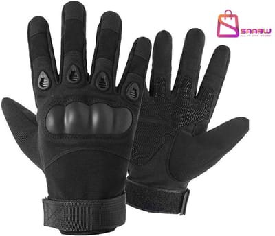 Tactische Handschoenen XL Zwart - Militaire Survival Handschoenen - Combat Handschoenen met Knokkelbescherming - Antislip - handschoenen heren - werkhandschoenen heren - 51444