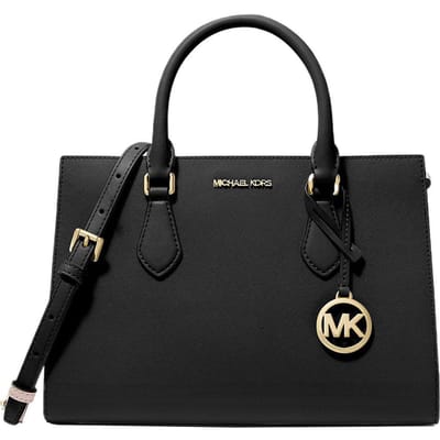 Michael Kors Mk Sheila Effen Kleur Minimalistische Rits Tote Tas Dames tote bags Zwart 35S3G6HS2L-0001 Basic Set (Bag+Dust Bag) black
