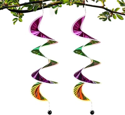 Tuinspiralen Regenboog - Windmolens Buiten - Tuin Decoreren - Duurzaam Waterdicht Rand - 19 x 12 x 4 cm - Kleurrijk