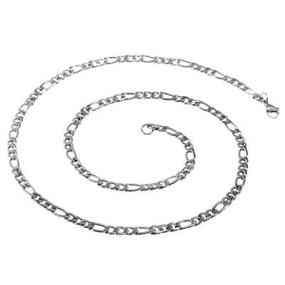 5mm Figaro Ketting Dames - Heren - Stalen Zilverkleur - Schakelketting