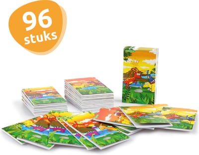 Isa's Friends® - Uitdeelcadeaus Notitieboekjes Dino's - 96 stuks - Traktatie