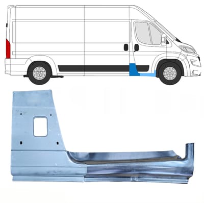 Reparatiepaneel stijl + reparatie dorpel voor Opel Movano 2021-2026 / Rechts