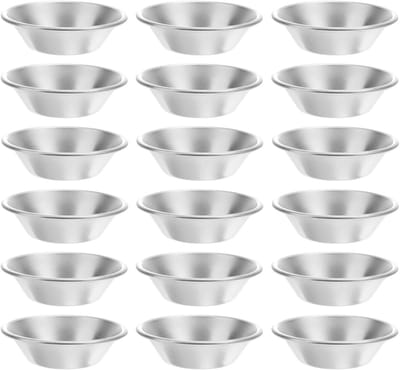 25 Stuks Eivormige Cakevormen van Aluminium voor Mini Taartjes, Muffins en Koekjes - Antiaanbak Bakvormen voor Desserts