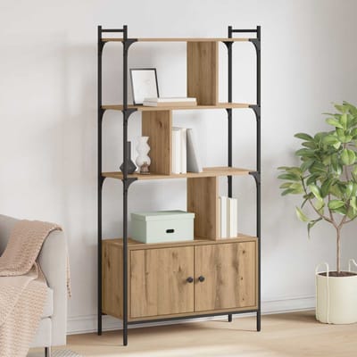 vidaXL Boekenkast 6-laags 76,5 x 30 x 154,5 cm Bewerkt hout