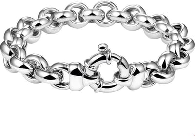 The Jewelry Collection Armband Jasseron 10 mm - Zilver