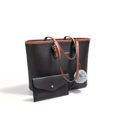 Bovista Handtas Dames - Schoudertas - School - Shopper - Schooltas - Werktas - Set - Bruin