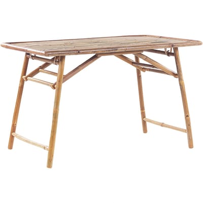 MOLISE - Tuintafel - Lichtbruin - 69 x 120 cm - Bamboehout