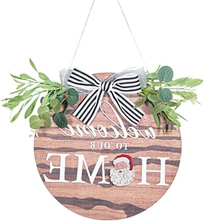 Houten Welkomstbord - Decoratief Bord - Huis Versieren - Rustieke Uitstraling - 30x30 cm - Golfpatroon