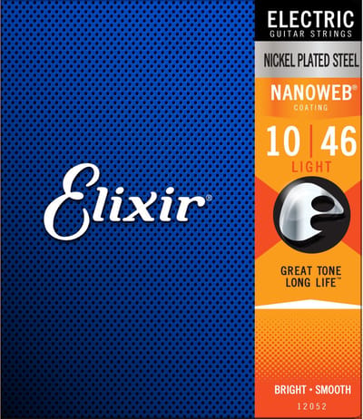 Elixir Strings 12052 - Nikkelgeplateerd staal - Elektrische snaren - Nanoweb - Light (10-46)