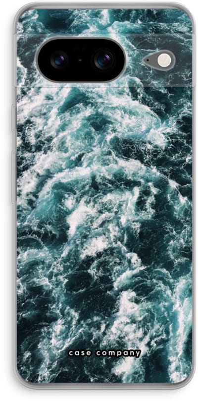 Case Company® - Hoesje geschikt voor Google Pixel 8 hoesje - Zee golf - Soft Cover Telefoonhoesje - Bescherming aan alle Kanten en Schermrand