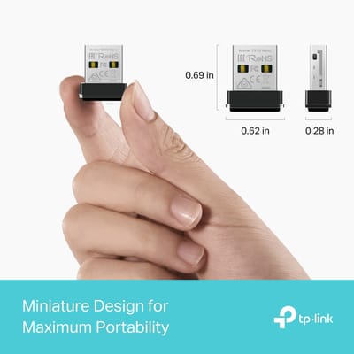 Tp-Link Archer Tx1U Nano Ax300 Wifi 6 Netwerkkaart Voor Pc Usb