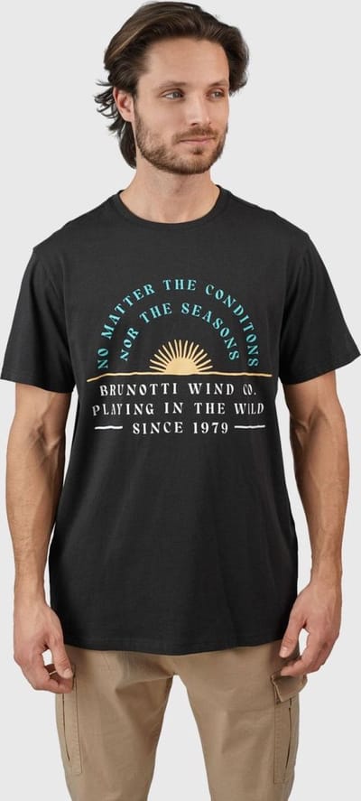 Brunotti Leeway Heren T-shirt - Zwart - M