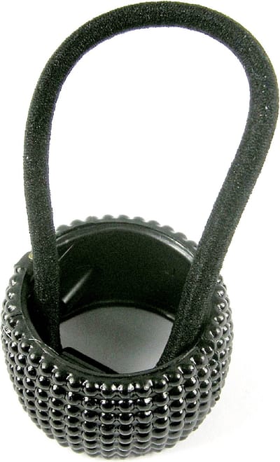 Staartklem zwart mini strass steentjes