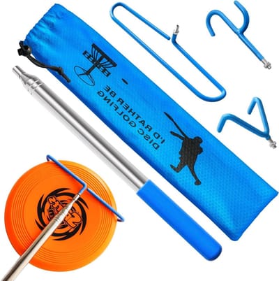 Disc Golf Retriever Pole, Disc Retriever Telescoping Pole met haak, breidt uit tot 16 voet, Disc Golf Stick Disc Golf Grabber, Disc Golf Gripper Pole, Disc Golf Apparatuur Disc Golf Accessoires (16 FT)