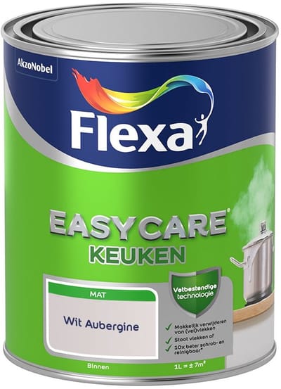 Flexa - Easycare Keuken - Wit Aubergine - Mengverf - 1 L