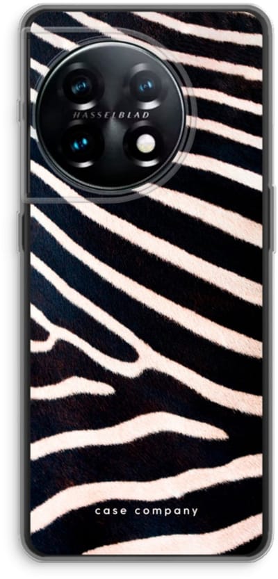 Case Company® - Hoesje geschikt voor OnePlus 11 hoesje - Zebra - Soft Cover Telefoonhoesje - Bescherming aan alle Kanten en Schermrand