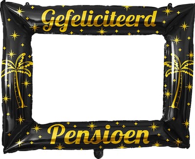 Pensioen Photo Frame - Goud-Zwart