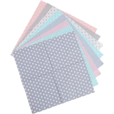 8 stuks Quiltstof Zacht Ademend Huidvriendelijk Katoen Naaistof voor DIY Knutselkleding white