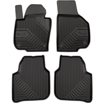 Frogum No.77 Rubberen Automatten Set – Geschikt voor SKODA Superb II 2008-2015 – 4-delig – TPE Premium Kwaliteit – Hoge Rand 4 cm – Geurloos – Zwart