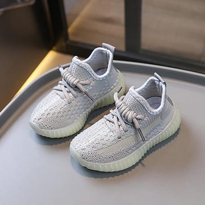 Kindersneakers Lichtgewicht kinderen jongens meisjes vrijetijdsschoenen Zachte bodem Ademend Jongens Meisjes kinderen Sport Student hardlopen 31 gray