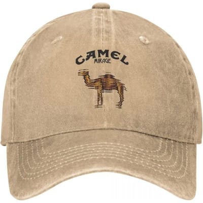 Camel Accessoires Mannen Vrouwen Truckerpet Dier Verweerd Gewassen Petten Hoed Vintage Buiten Hardlopen Golf Verstelbare Pasvorm Hoofddeksel Adjustable beige
