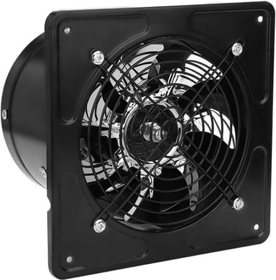 Badkamer Ventilator stille afvoerventilator zwart voor badkamer en keuken garage-ontluchtingsventilatie