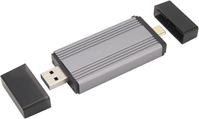Dailygoods - Dailygoody - M.2 NVMe SSD Behuizing - Draagbare Aluminium Harde Schijfbehuizing - USB3.2 Gen2 Type C - Geschikt voor 2230 2242 - Warmteafvoer - Plug-a