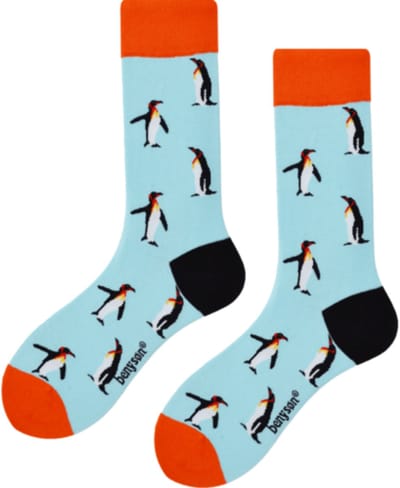 Benyson Sokken Pinguins - Biologisch Katoen - Maat 41-46 - OEKO-TEX Standard 101 Gecertificeerd - Duurzame Sokken