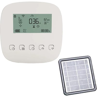 Tuya WiFi Digitale Water Timer Intelligente Automatische Irrigatiecontroller met Zonnepaneel voor with solar panel veelkleurig