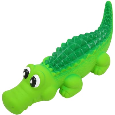Jouets pour chien en latex couinants Forme d'animal mignon Interactif Résistant aux morsures Jouets à mâcher en latex pour chien pour L green