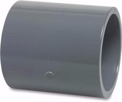 Mega Sok PVC-U 40 mm lijmmof 16bar grijs KIWA