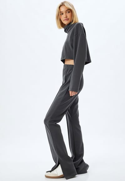 Normale taille Spleet gedetailleerd Broek