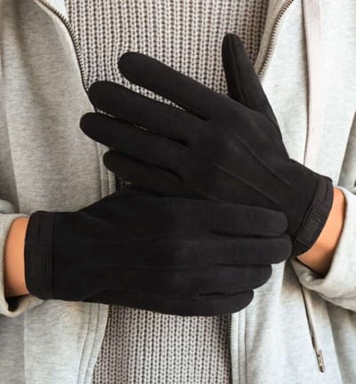 Handschoenen heren zwart – Touchscreen winterhandschoenen – Thermisch gevoerd & winddicht – Elegante thermo handschoenen met warme voering – Geschikt voor mannen - Cadeaubon 20 euro - Valentijn cadeau