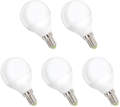 Spectrum LED Kogellamp E14 4W - 230V - 340 Lumen - 4000K Neutraal Wit - Natuurlijk Licht - Energiezuinig - 5 stuks